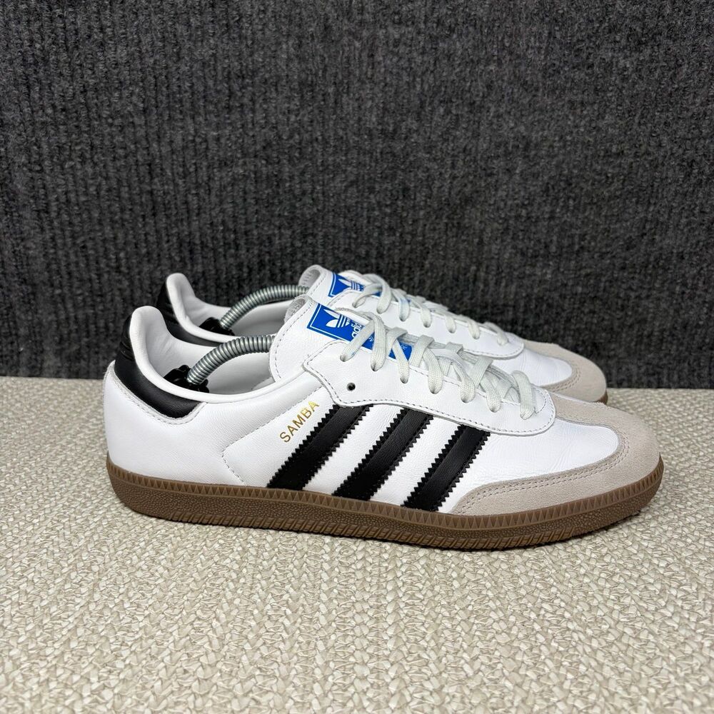 Adidas Samba OG Cloud White Core Black Gum Leather Shoes Women’s Size 7 IE3675